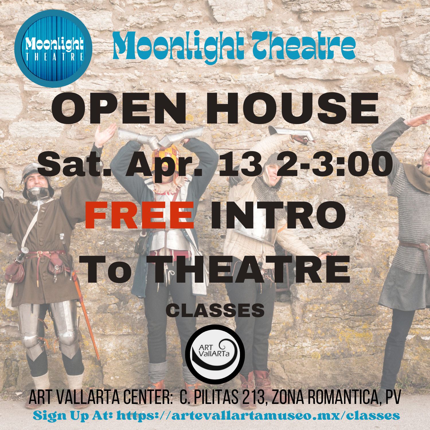 Open House FREE Intro to Theatre Classes - ARTe VallARTa Museo