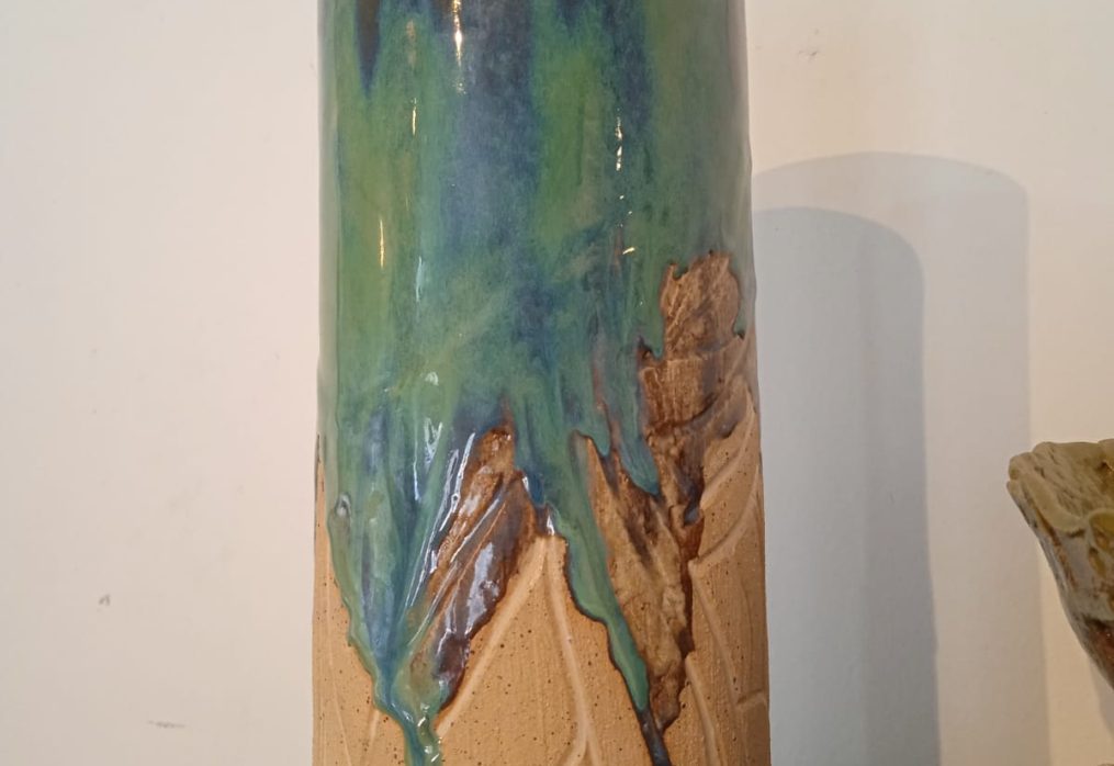 Kim Bagatto Tall clay Vase